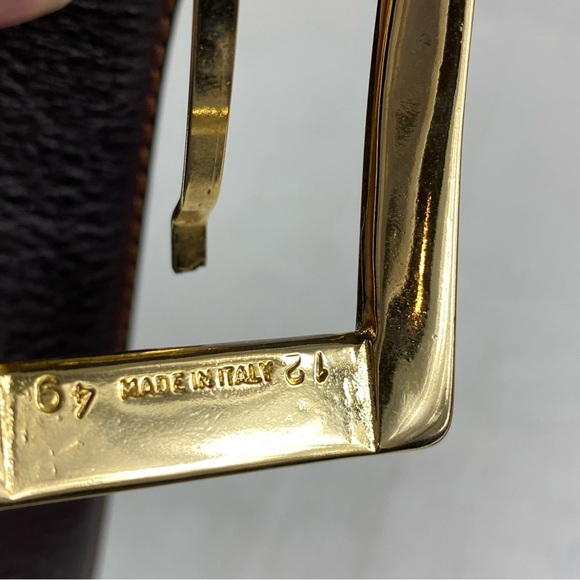 Reversible Genuine Leather Belt Dark Brown 40 - Picture 13 of 13